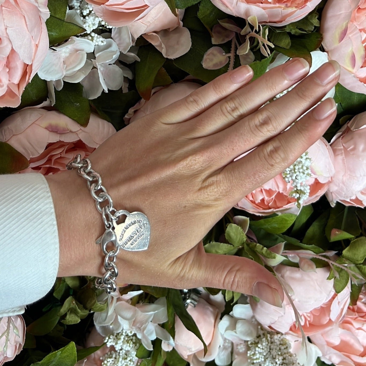 Tiffany Co Return To Tiffany Sterling Silver Heart Tag Charm