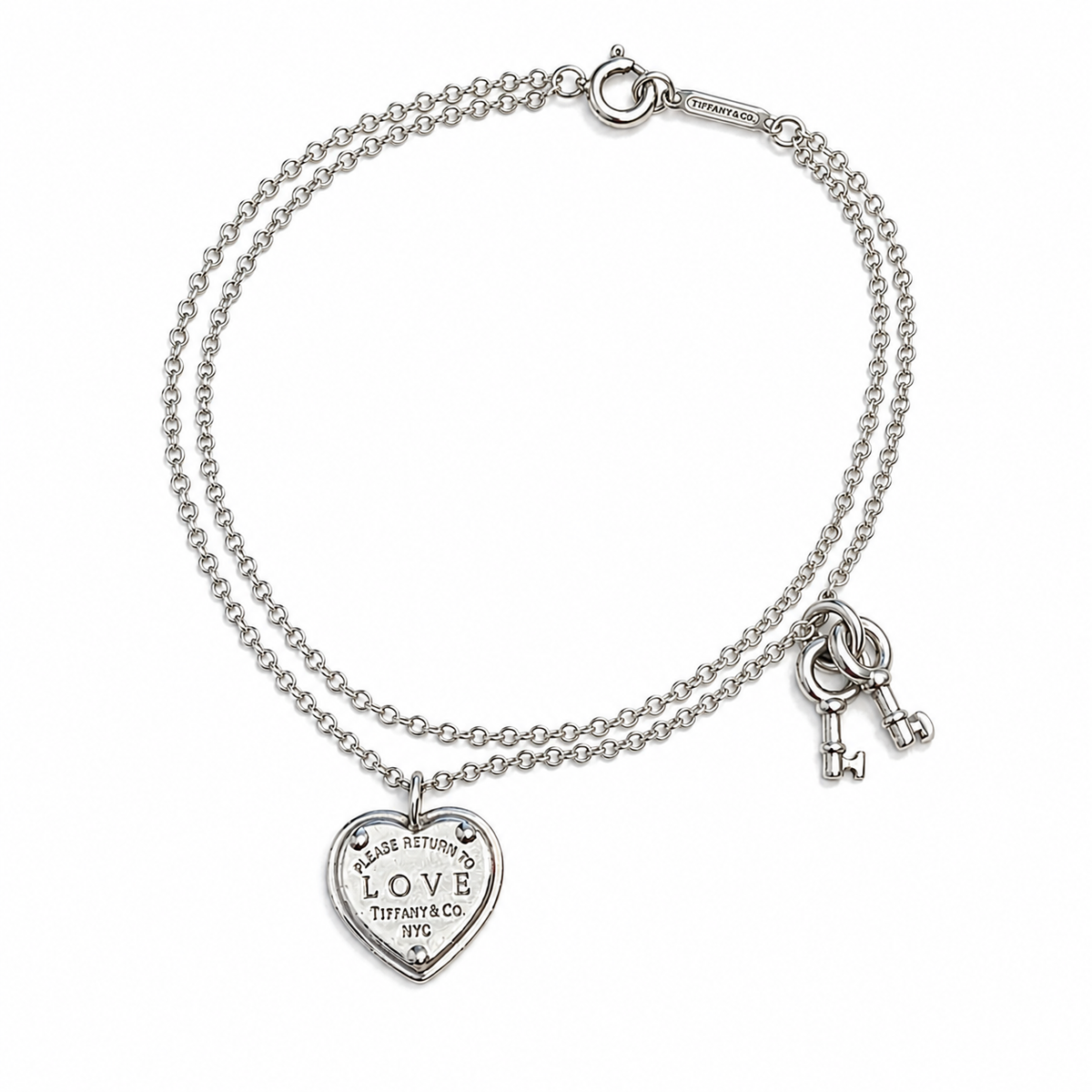 Tiffany & Co Return To Tiffany Love Heart Keys Sterling Silver