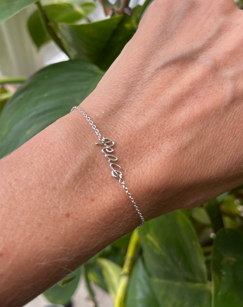 Tiffany & Co Palomas Graffiti Peace Sterling Silver Bracelet