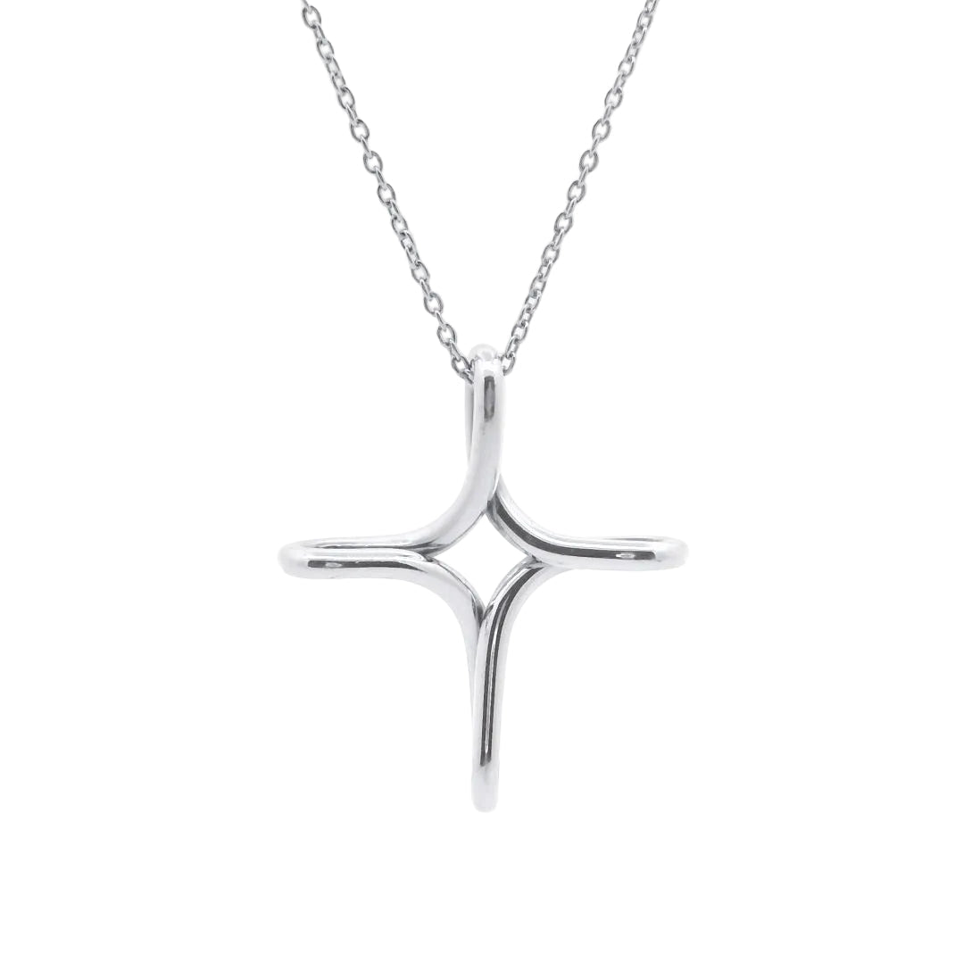 Tiffany & Co Elsa Peretti Sterling Silver Medium Infinity Cross