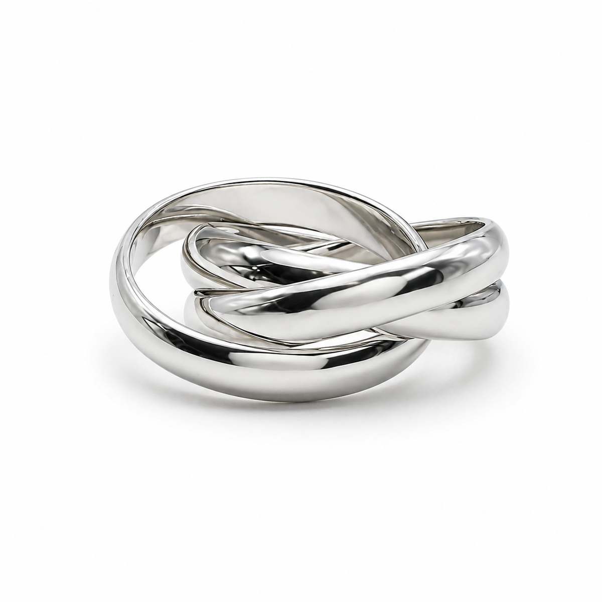 Tiffany & Co Sterling Silver Trinity Band Ring Size: G – Foxhills