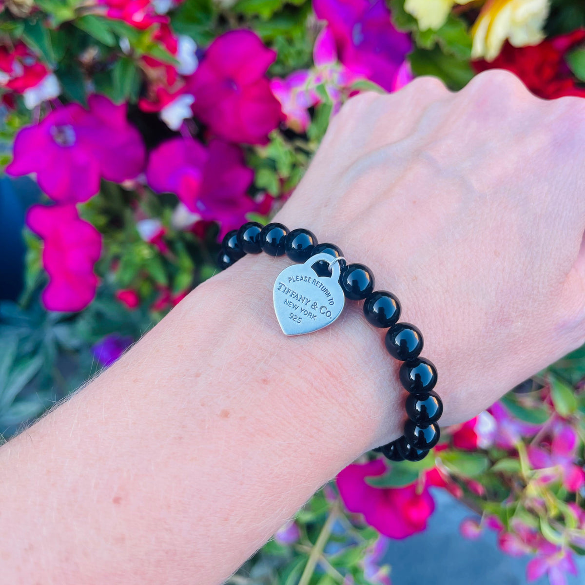 tiffany black onyx bracelet