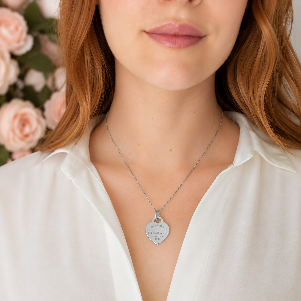 Tiffany & Co Return To Tiffany Blue Enamel Engraving Medium Heart