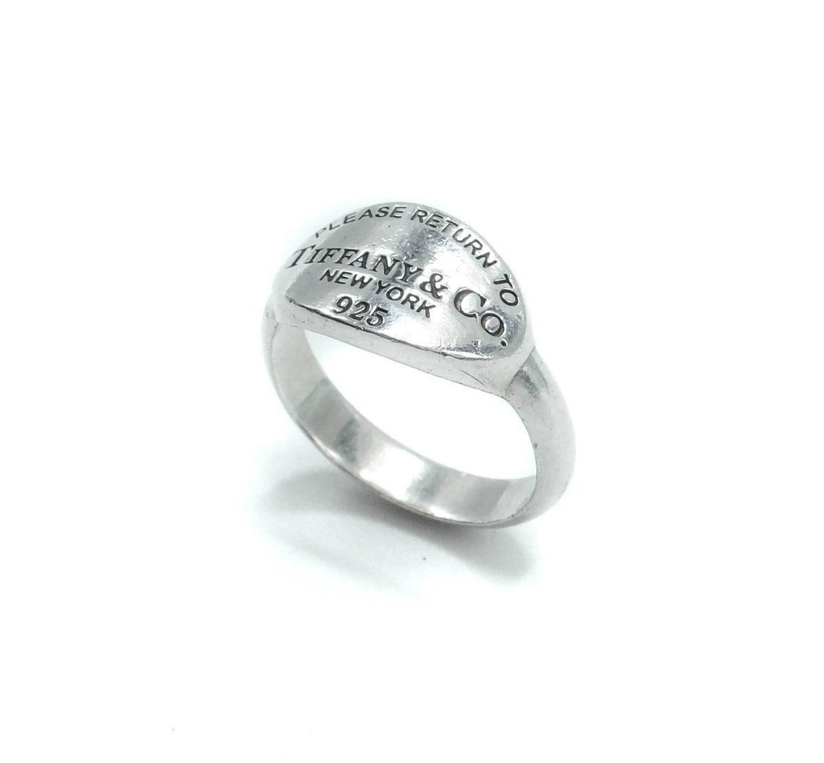 Tiffany & Co Return To Tiffany Oval Sterling Silver Ring Size : K
