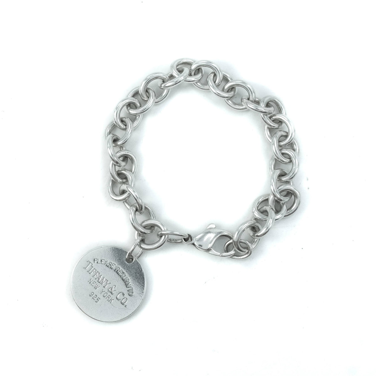 Tiffany & Co Return To Tiffany Round Tag Sterling Silver Bracelet