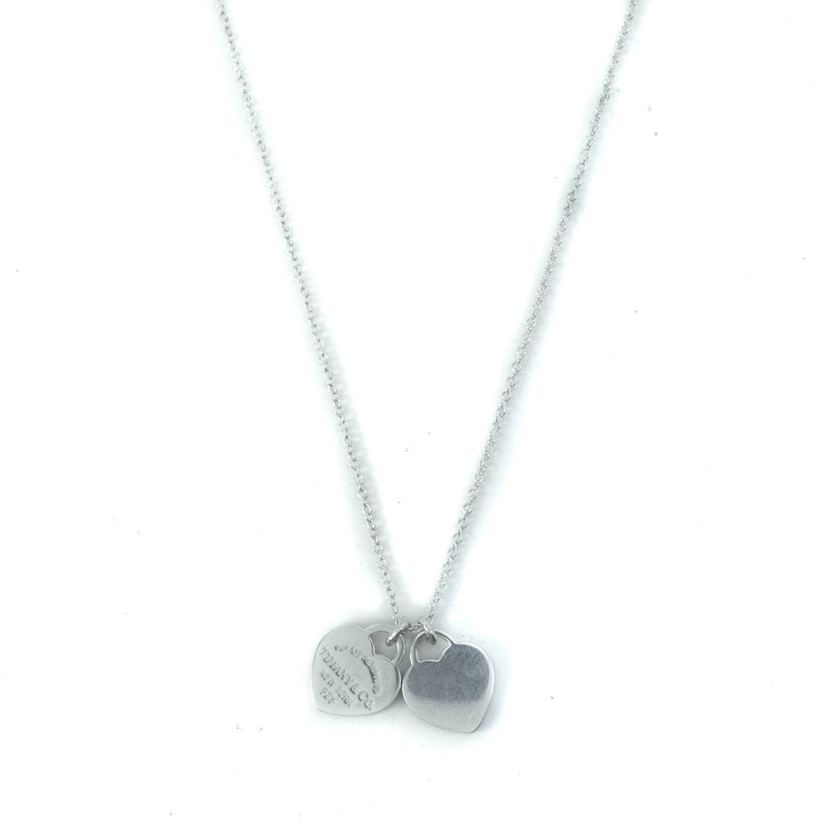 Tiffany Co Return To Tiffany Double Mini Heart Tag Sterling