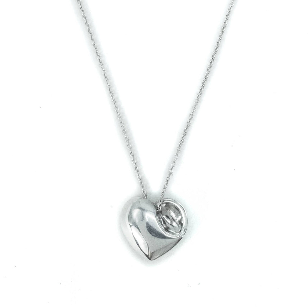 アクセサリー Tiffany&Co. Elsa Peretti Heart Necklace Tiffany & Co Elsa Peretti Full Heart Sterling Silver Pendant