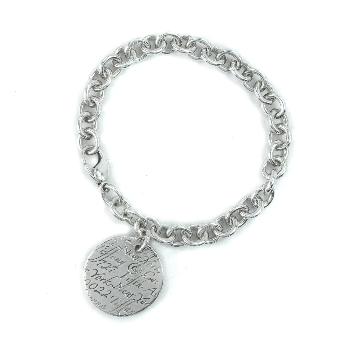 アクセサリー Tiffany & Co. notes round RARE Tiffany & Co. Sterling Silver Notes Charm & Round Link