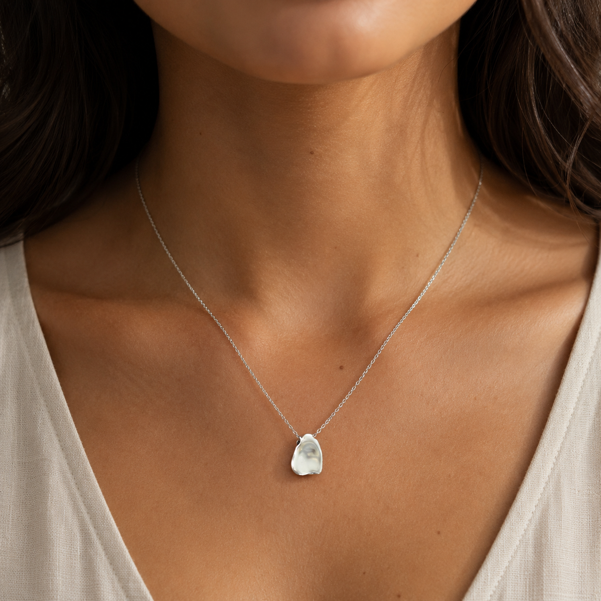 Tiffany & Co Elsa Peretti Sterling Silver Full Heart Pendant