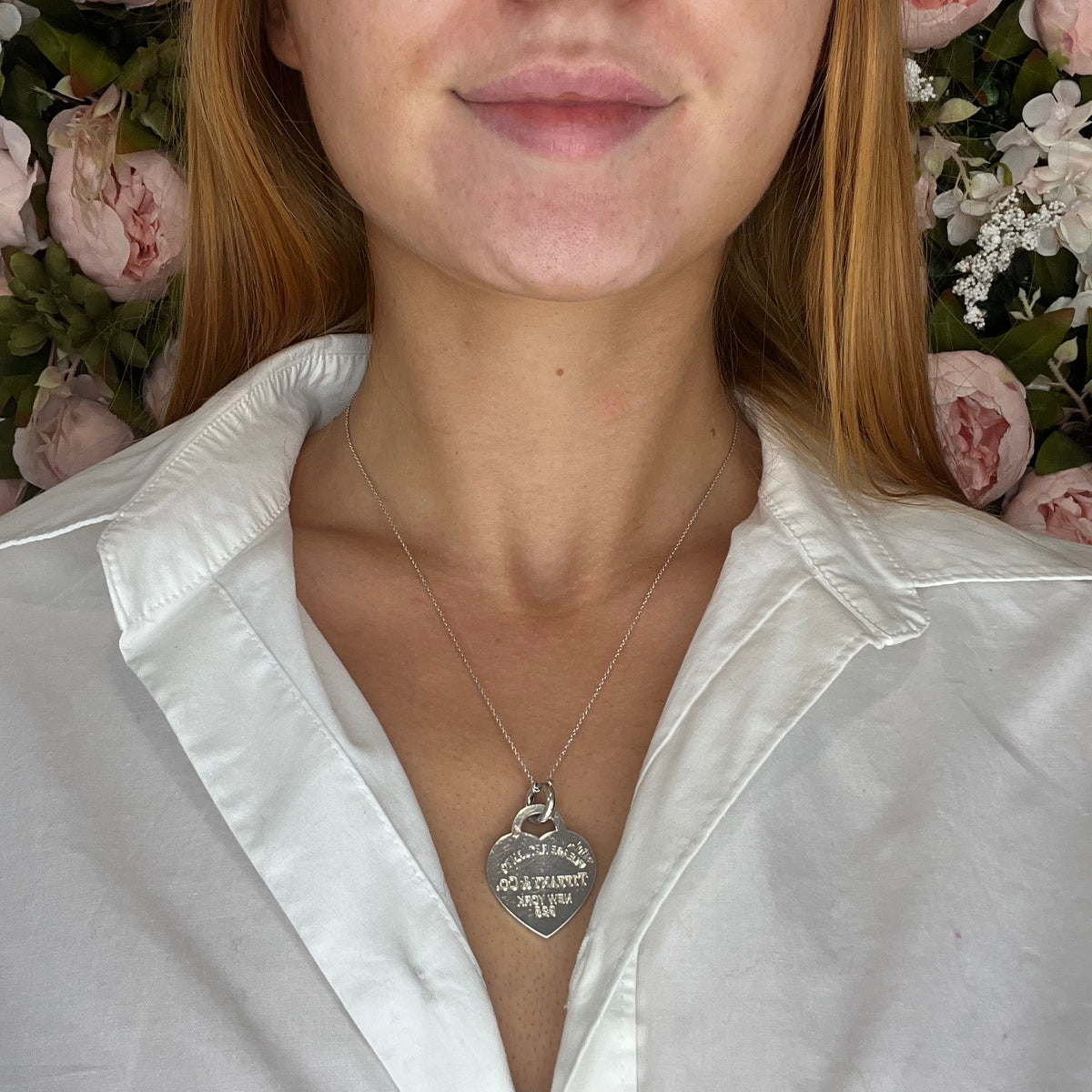 Tiffany Co Return To Tiffany Sterling Silver Large Heart Tag