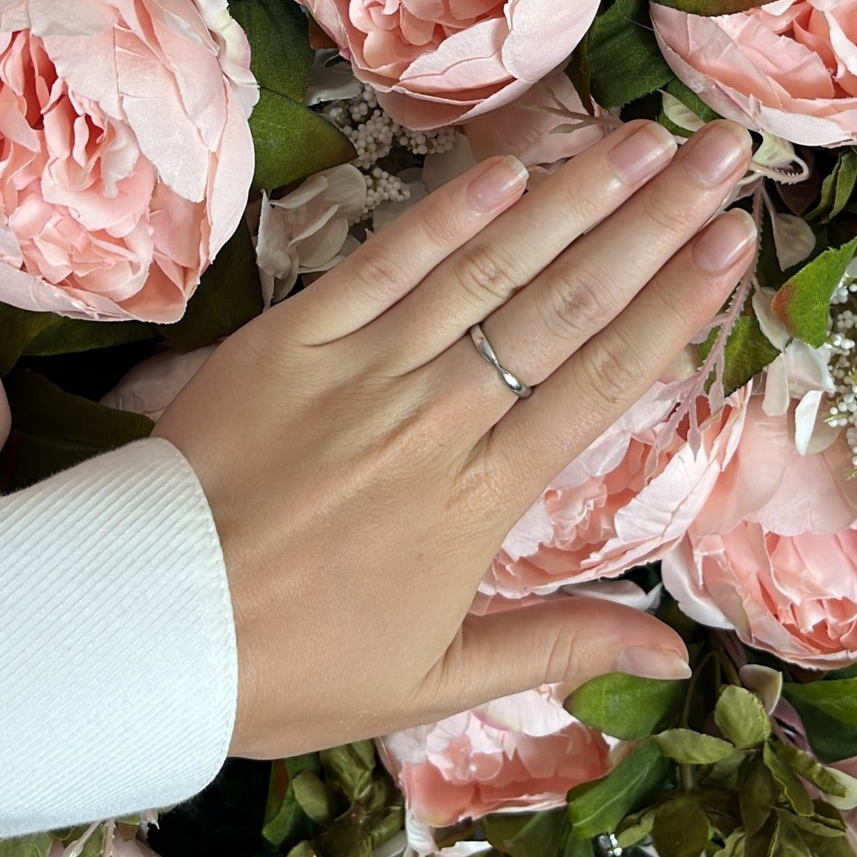 Tiffany Co Harmony Platinum 3mm Wedding Band Ring Size L (5