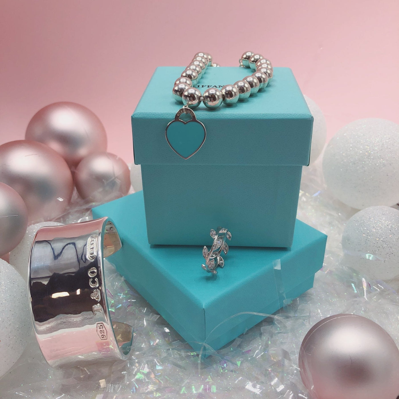 Return to Tiffany™ Wrap Necklace in Silver with Pearls and a Diamond, Small  | Tiffany & Co.
