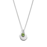 Silver Crystal Birthstone Necklace