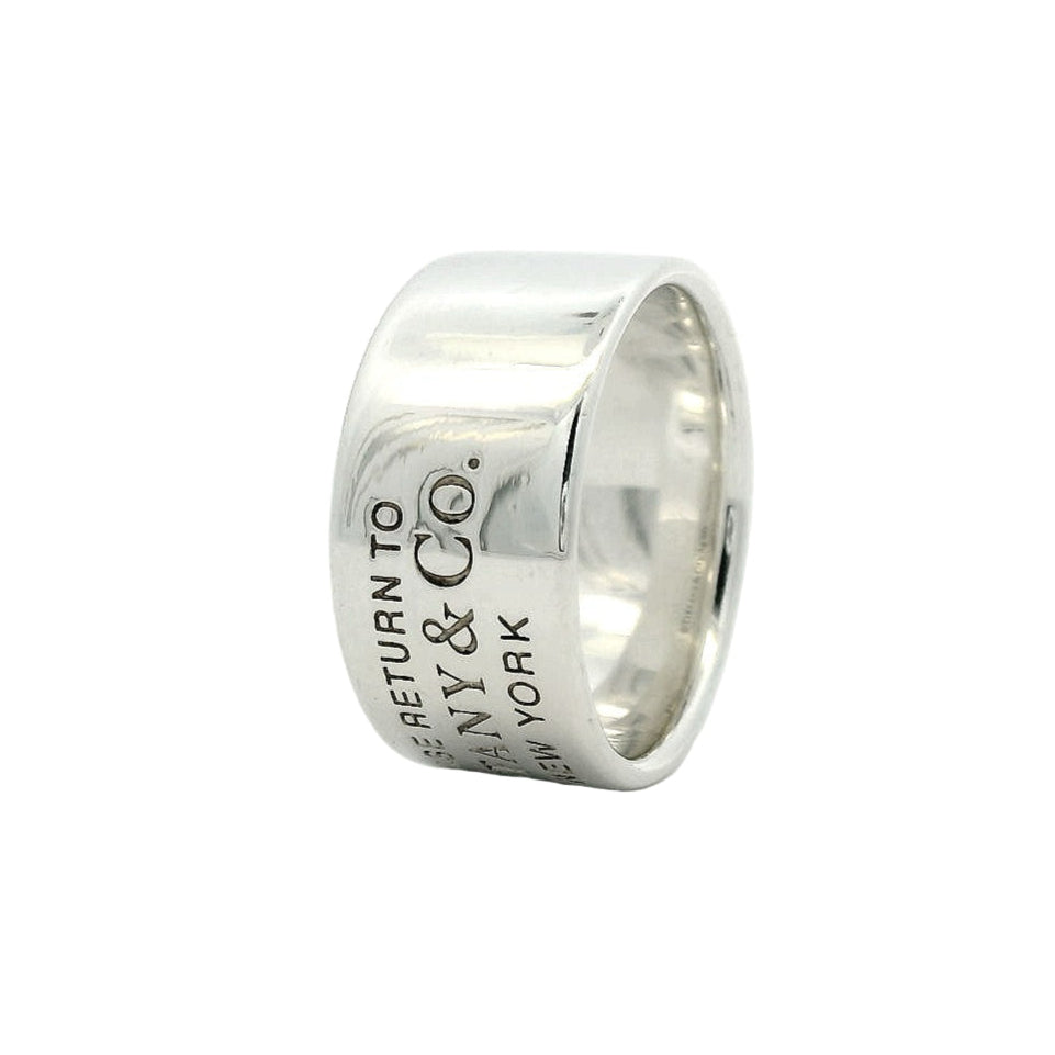 Tiffany ☆リング☆silver925 Tiffany & Co Return To Tiffany Sterling Silver Wide Band Ring Size