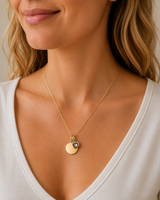 Gold Crystal Birthstone Necklace