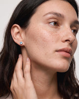 Silver Crystal Birthstone Earrings