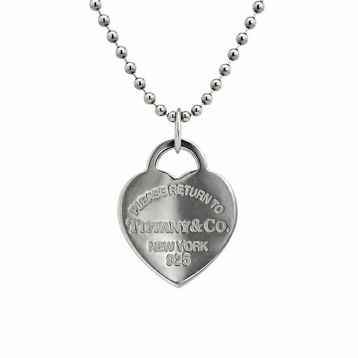 アクセサリー Tiffany & Co. Necklace Tiffany & Co Return To Tiffany Sterling Silver Large Heart Pendant