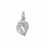 Sculptured Zodiac Charm In Silver