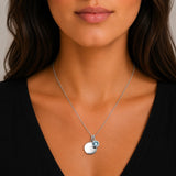 Silver Crystal Birthstone Necklace