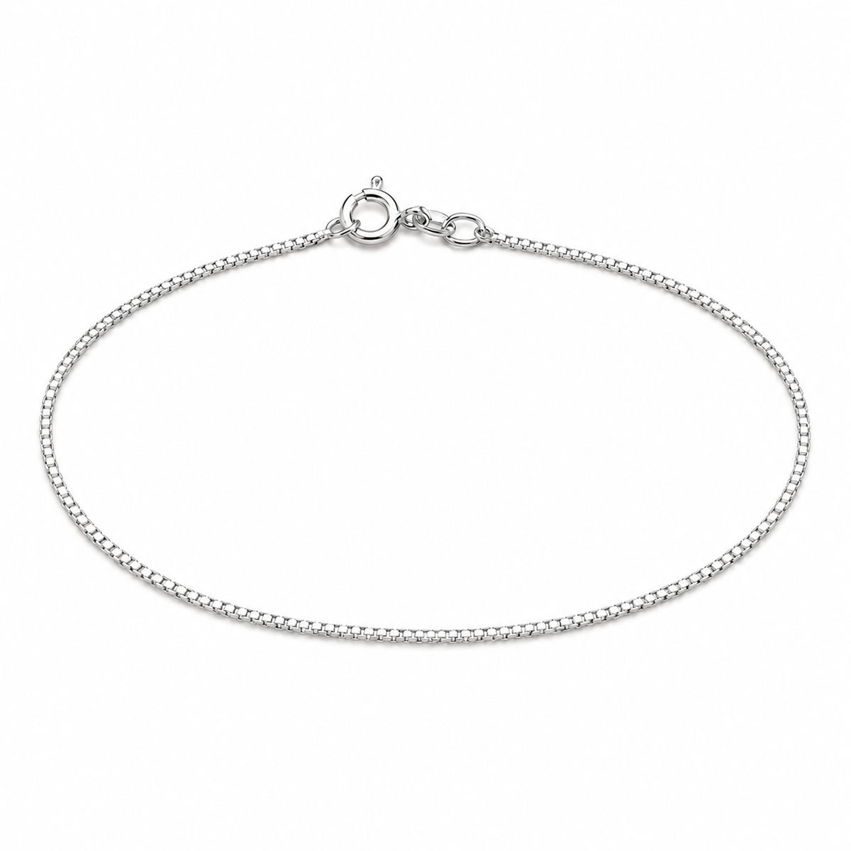 Silver Box Chain Bracelet