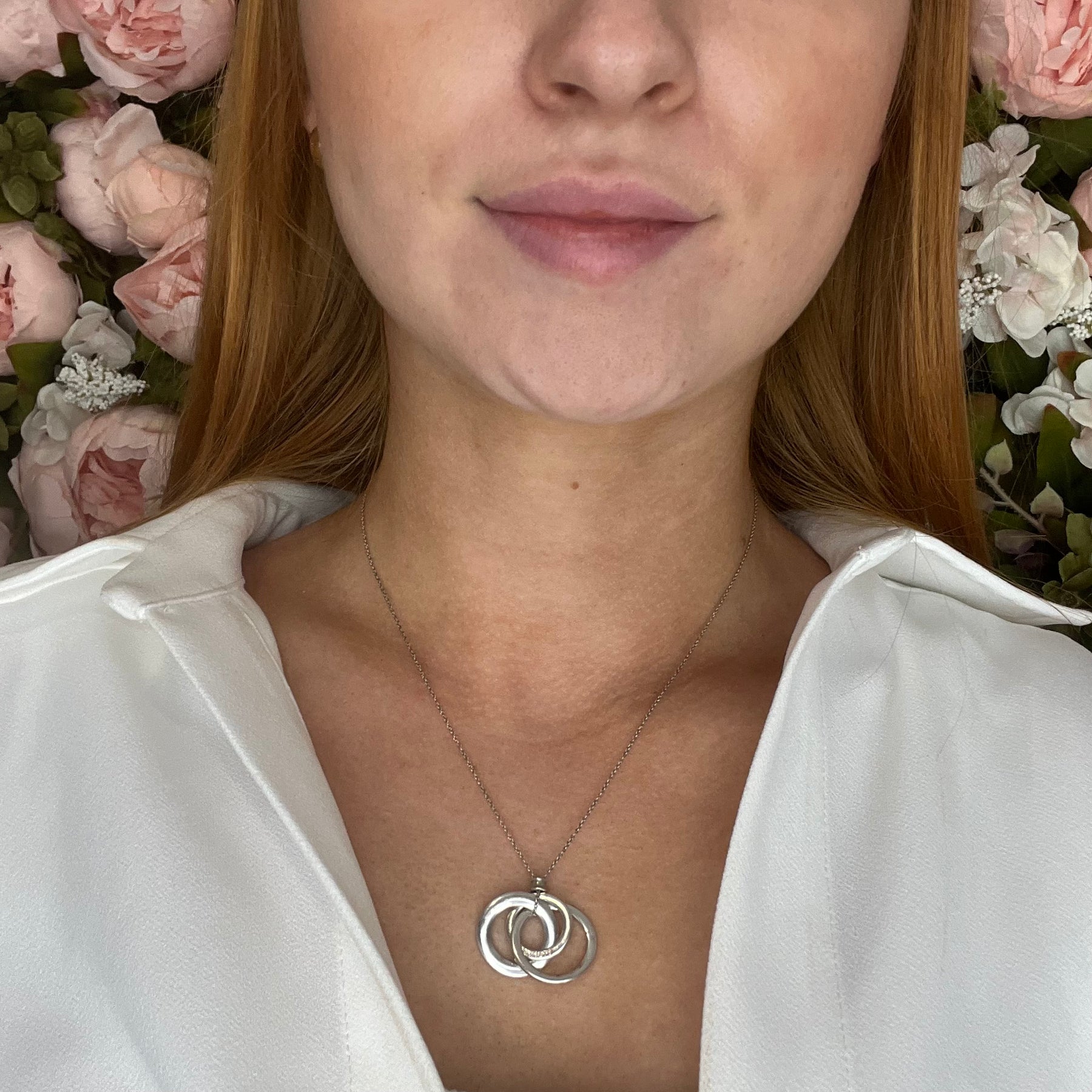 Tiffany Co 1837 Interlocking 3 Circles Sterling Silver Pendant Neckl Foxhills Jewellers Ltd