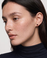 Gold Milgrain Birthstone Earrings
