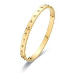 Starlight Yellow Gold Bangle