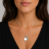 Silver Crystal Birthstone Necklace