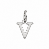 Silver Letter Charm