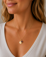 Gold Crystal Birthstone Necklace