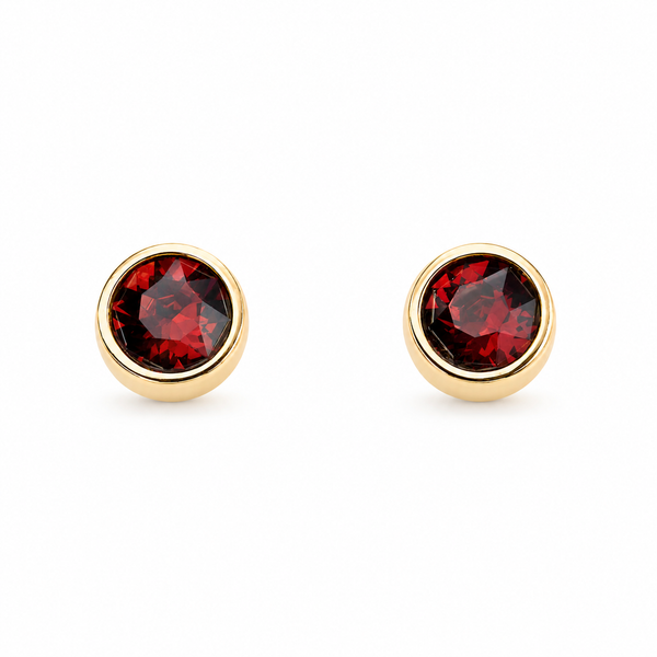 Gold Crystal Birthstone Earrings
