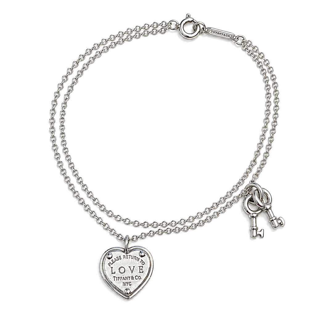 Tiffany & Co Return To Tiffany Love Heart Keys Sterling Silver