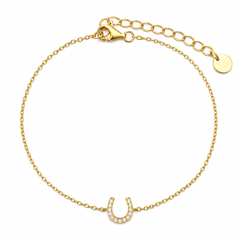 Horseshoe Yellow Gold Bracelet