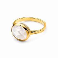 Moonstone Oval Gemstone Ring