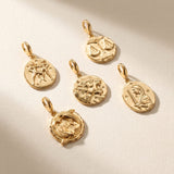 Gold Zodiac Charm - Lobster Clasp