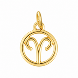 Zodiac Charm In Yellow Gold Vermeil