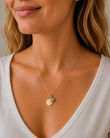 Gold Crystal Birthstone Necklace