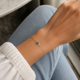 Silver Crystal Birthstone Bracelet