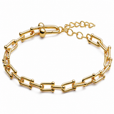 Yellow Gold Ball Link Bracelet