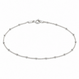 Silver Satellite Curb Chain Bracelet