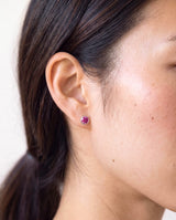 Silver Crystal Birthstone Earrings