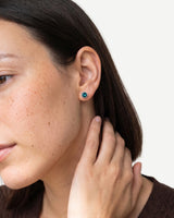 Silver Crystal Birthstone Earrings