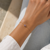Gold Crystal Birthstone Bracelet