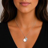 Silver Crystal Birthstone Necklace