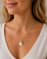 Gold Crystal Birthstone Necklace