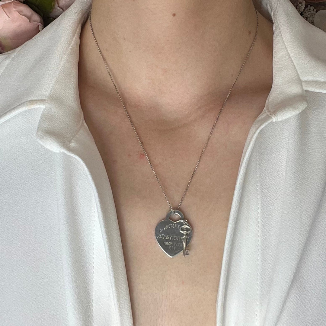 Tiffany & Co Return To Tiffany Medium Heart Tag Key Pendant