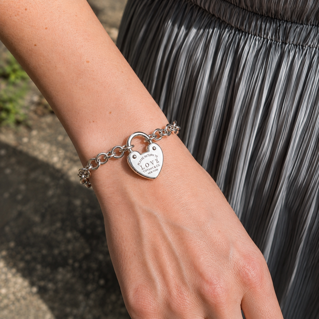 Tiffany & Co Return To Tiffany Love Lock Heart Sterling Silver
