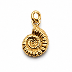 Ammonite Small Gold Charm