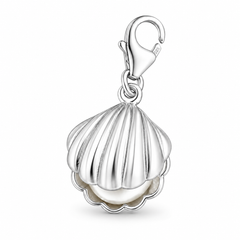 Scallop with Pearl Charm