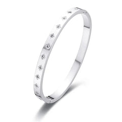 Celestial Silver Bangle